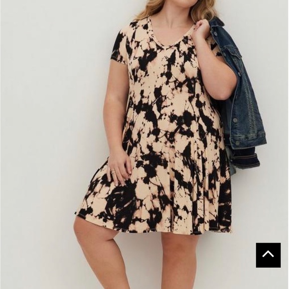 Torrid burgundy mini super soft trapeze dress size 3X - Picture 6 of 7